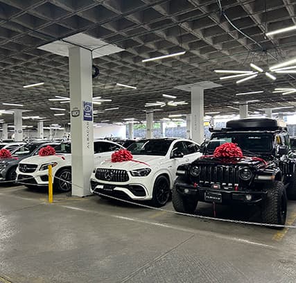 Autos seminuevos bajo techo en las instalaciones de Albacar